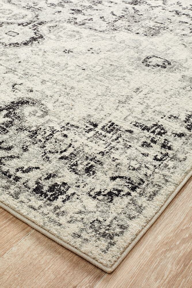 Rug Culture Museum Oversize Rug 400x300cm - Charcoal Power Loomed Polypropylene - MUS-860-CHAR-400X300