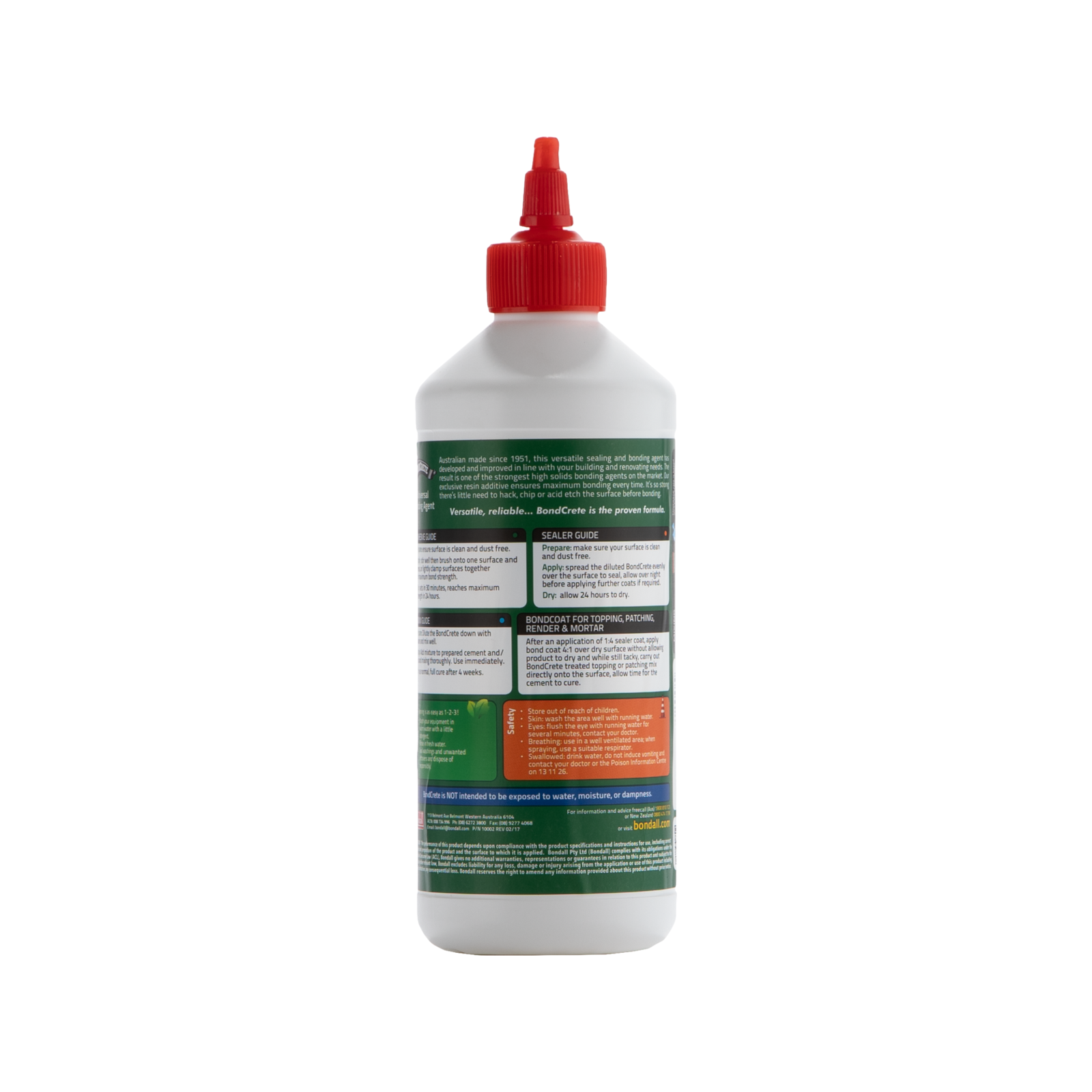 Bondall BondCrete 500ml Cement Additive Clear Bonding & Sealing Agent