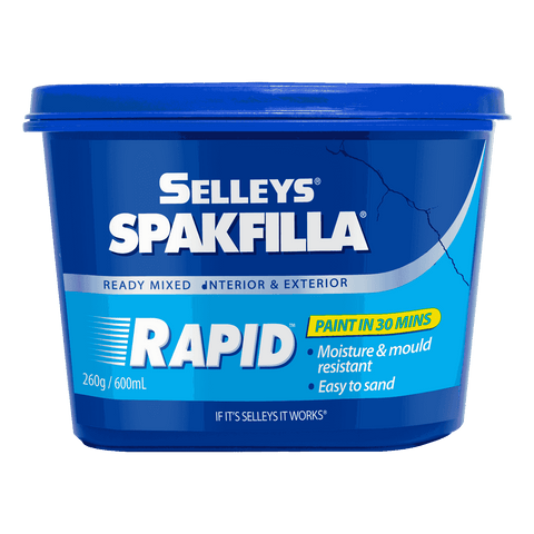 Selleys Spakfilla Rapid Paintable Sandable Gap Filler White 260g