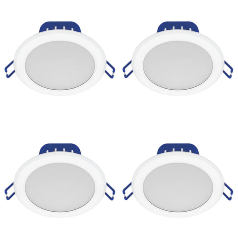 DETA 10W 950lm Grid Connect RGB+CCT Smart LED Downlight 240V White 4 Pack DET912P4HA