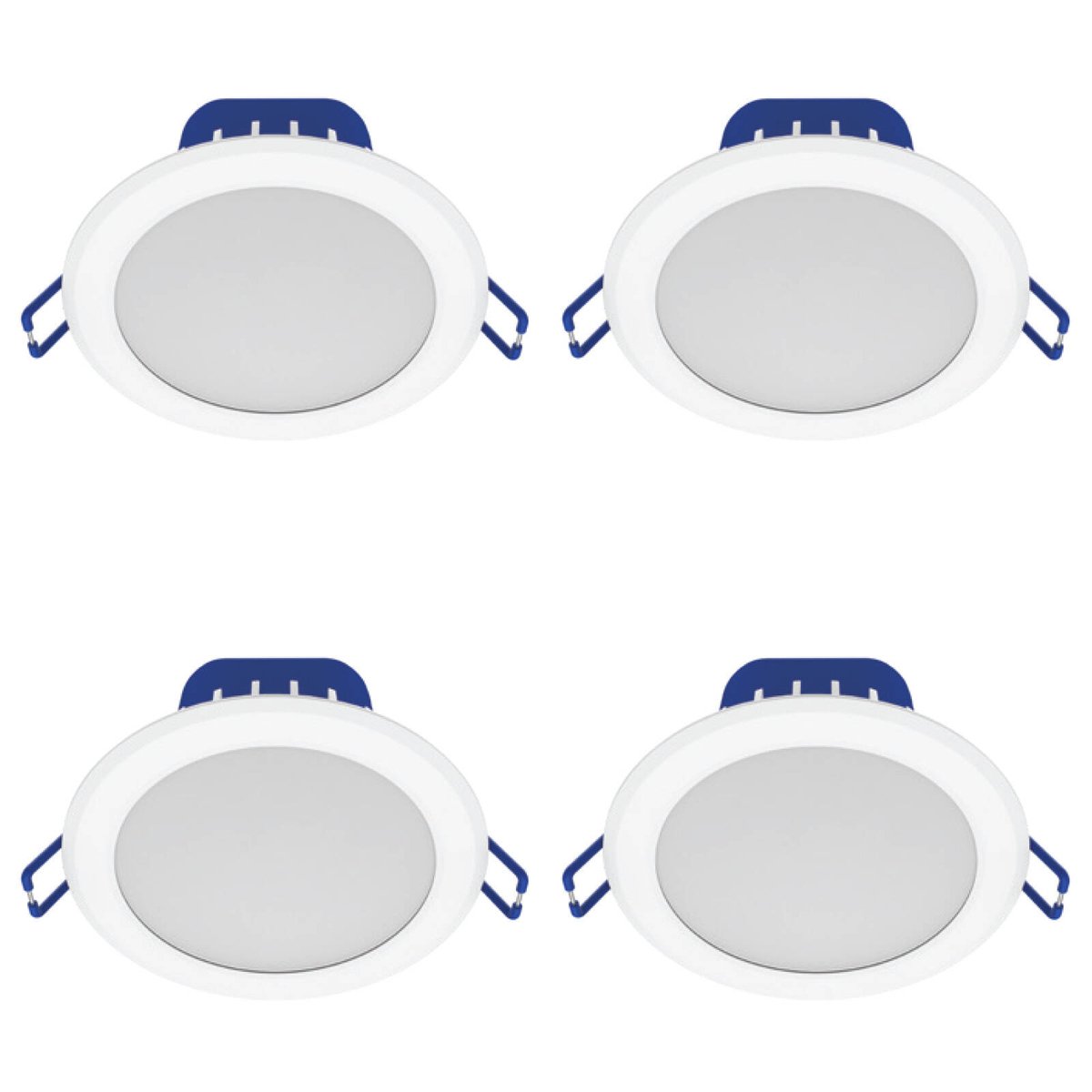 DETA 10W 950lm Grid Connect RGB+CCT Smart LED Downlight 240V White 4 Pack DET912P4HA