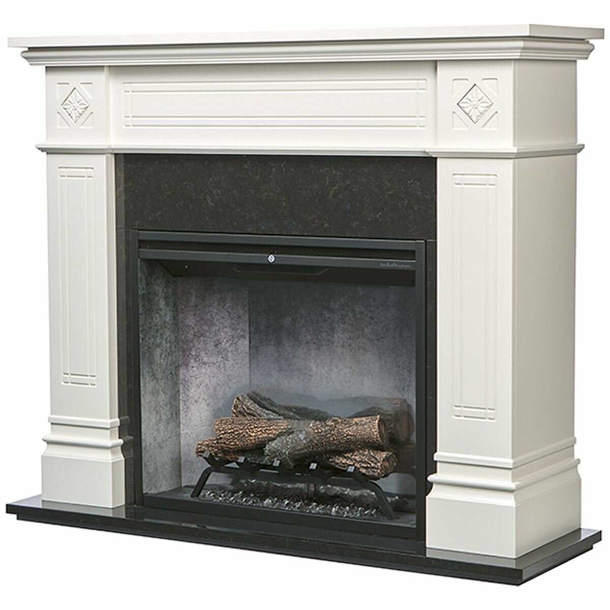 Dimplex Osbourne 2kW Fireplace Mantle - Natural White and Wood, 30 Inch Revillusion Firebox - OSB20C-AU