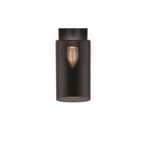 Mirabella Harrison Matt Black Smoked Glass Batten Fix Light I002958