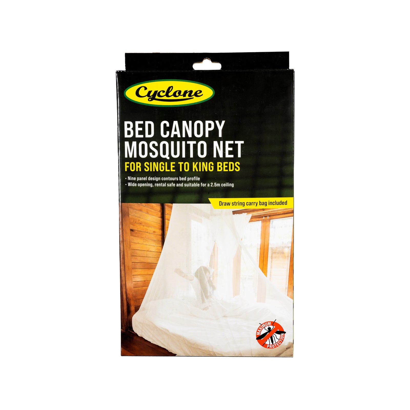 Cyclone Polyester Bed Canopy Mosquito Net - King Size