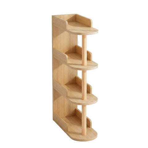 4 Tier Narrow Free Standing Storage Shelf for Bedroom, Space Saving - 48 x 30 x 103 cm