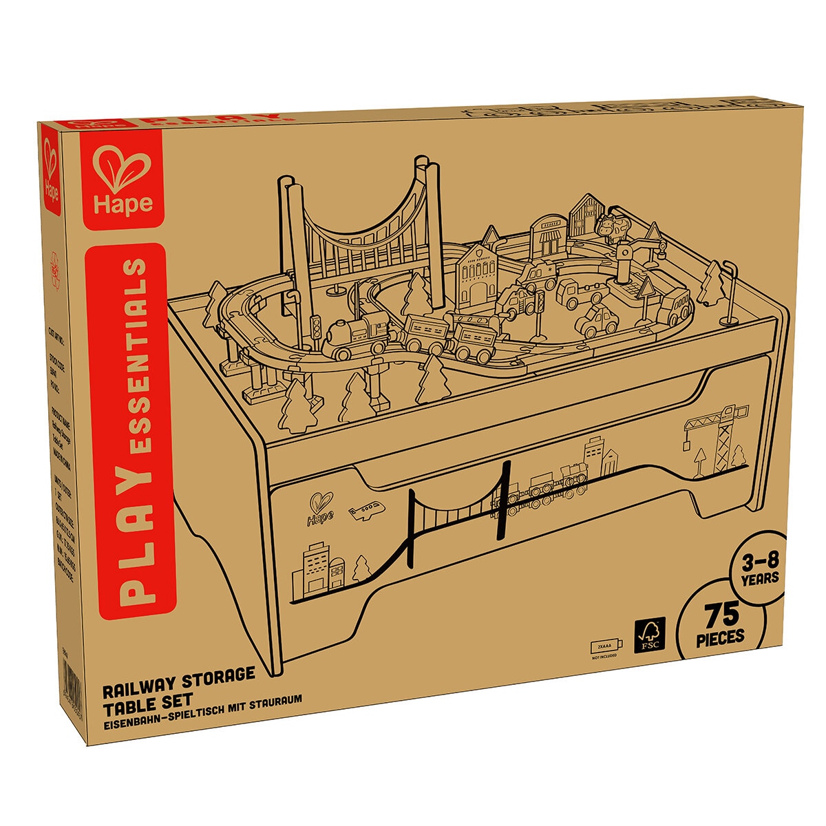 Hape Railway Storage Table Set