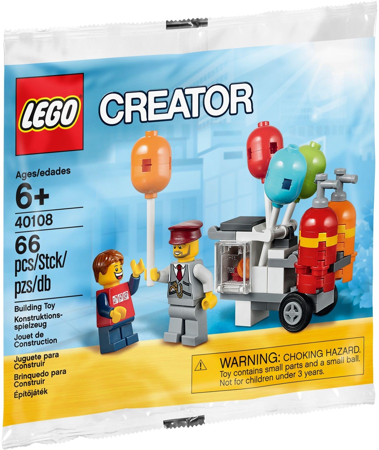 LEGO 40108 Balloon Cart Building Kit - SuperSaverAU - view 1
