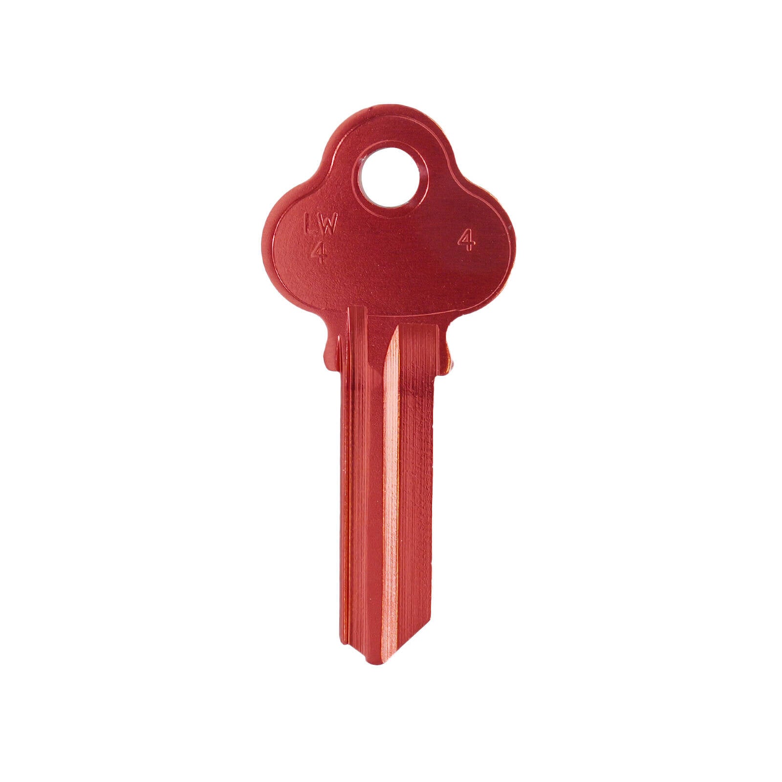 EHI LW4 50mm Red Blank Key, Aluminium Titanium Alloy