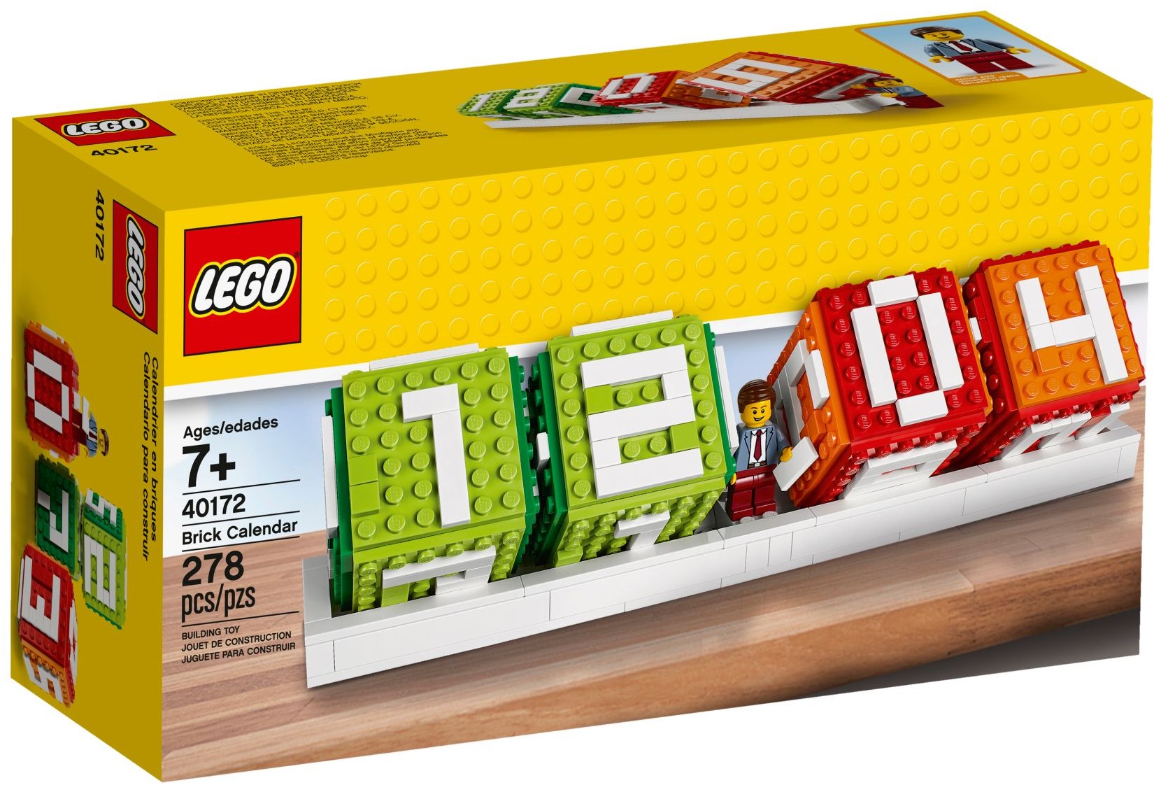 LEGO 40172 Brick Calendar - Buildable Desk Calendar with Minifigure - SuperSaverAU - view 1
