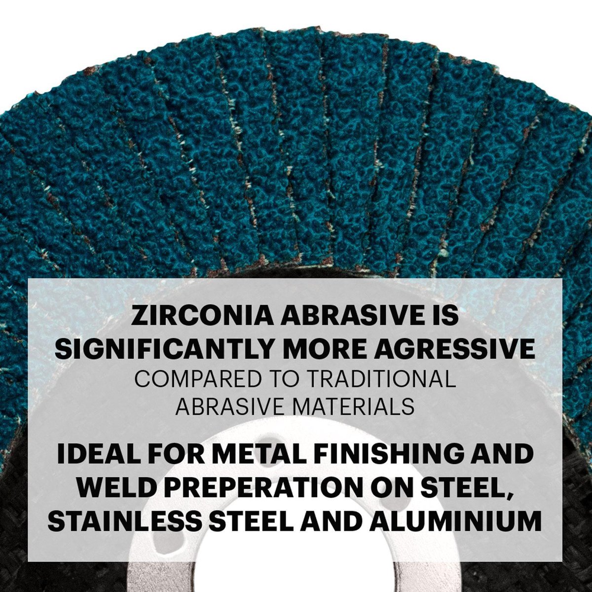 Josco 125mm 120 Grit Extra Fine Zirconia Flap Disc