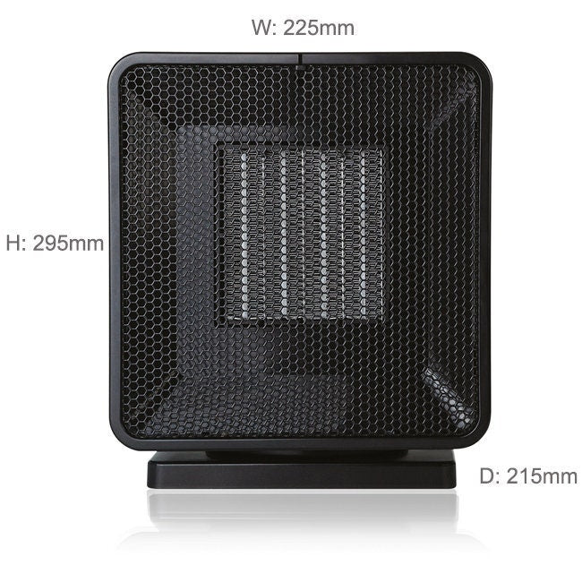 Omega Altise 2400W ceramic electric heater - LCD touch remote, oscillation, dust filter - ACUBOB