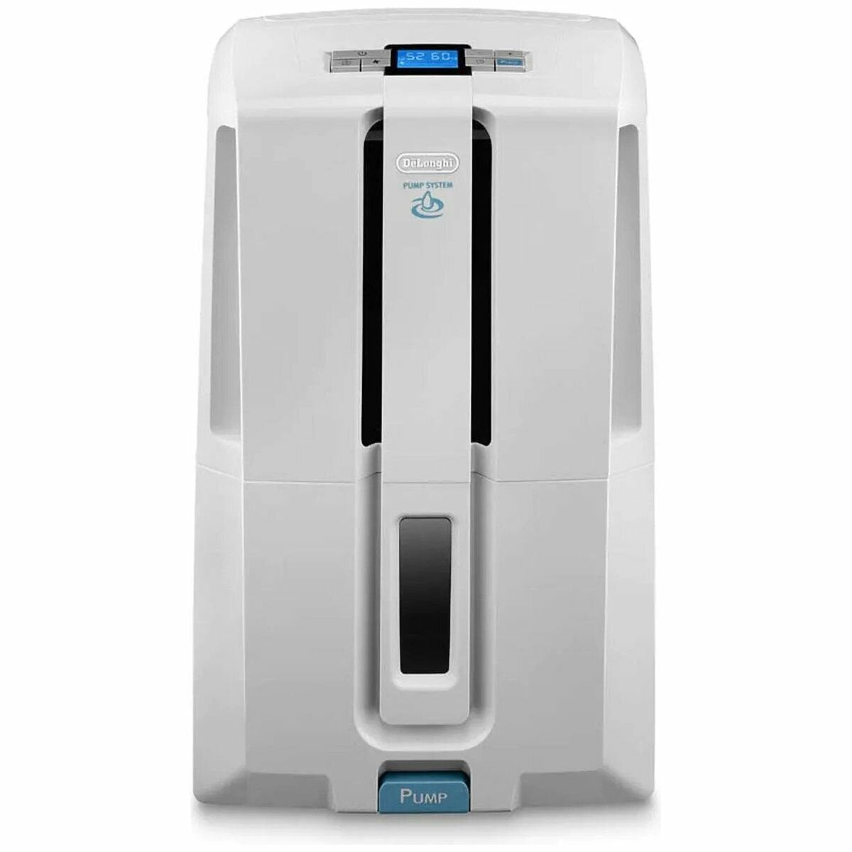 DeLonghi Pump System Dehumidifier - 30L per Day with Hose, 5m Discharge Hose, Anti-Dust Filter - DD230P