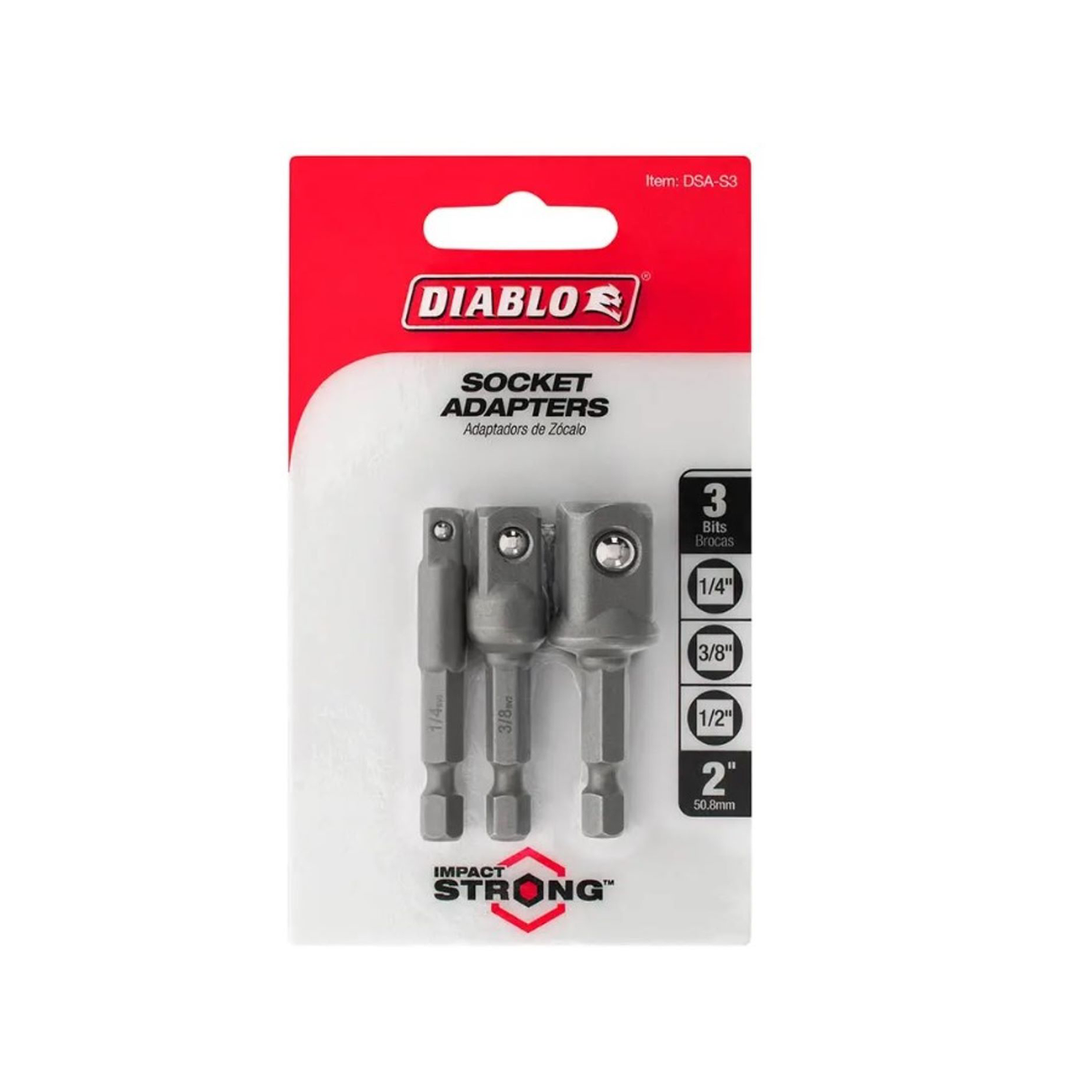 Diablo 3 Piece Socket Adaptor Set