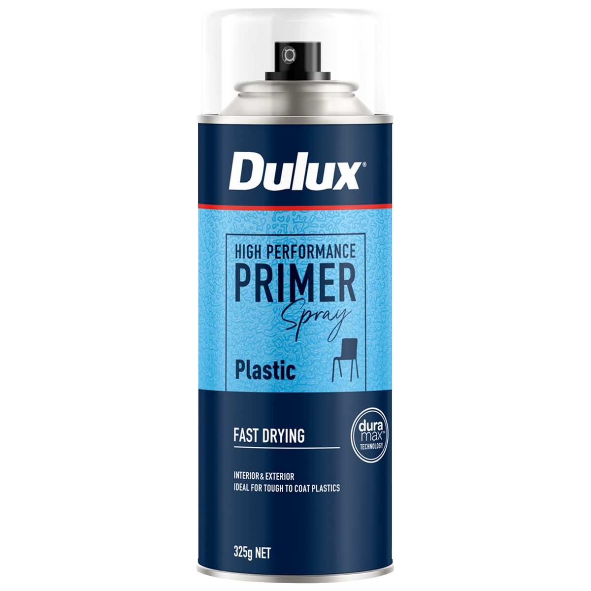 Dulux Spray Paint Plastic Primer 300g - Quick Drying - 0.3L - 2m² Coverage - SuperSaverAU - view 1