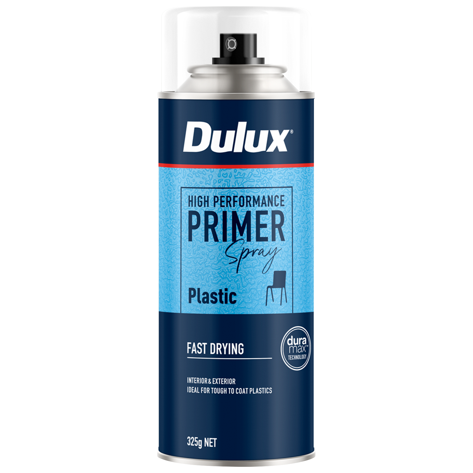Dulux 300g Plastic Primer Spray Paint, Base Coat for Plastic Surfaces