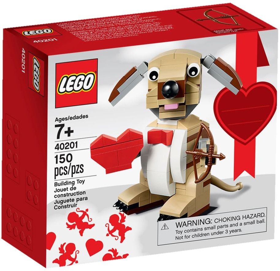 LEGO 40201 Valentine's Cupid Dog Building Kit - SuperSaverAU - view 1