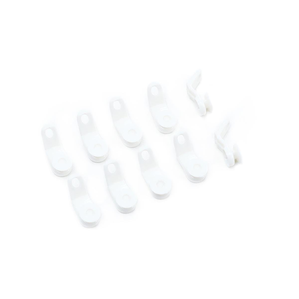 Windoware Standard Plastic Curtain Track Glider - Ivory, 10 Pack