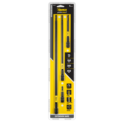 Kango HyperTorque 4-Piece Impact Extension Bar Set 75-450mm KYIEBM4S