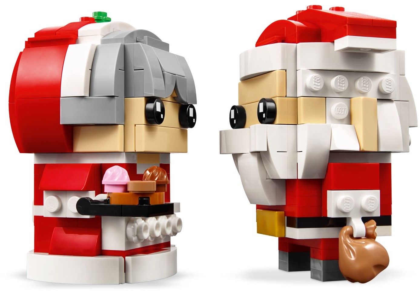 LEGO 40274 Mr. & Mrs. Claus BrickHeadz Christmas Set - SuperSaverAU - view 2