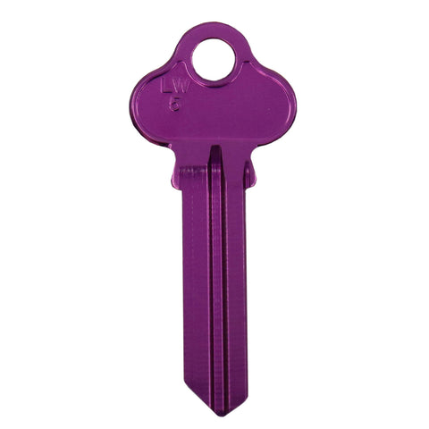EHI LW5 Purple Blank Key 55mm Aluminium Titanium Alloy
