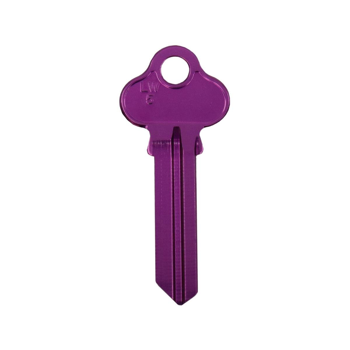 EHI LW5 Purple Blank Key 55mm Aluminium Titanium Alloy