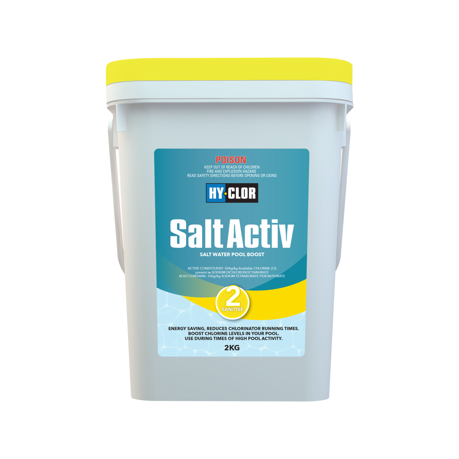 Hy-Clor Salt Activ Salt Boost 2kg Chlorine Booster for Salt Pools