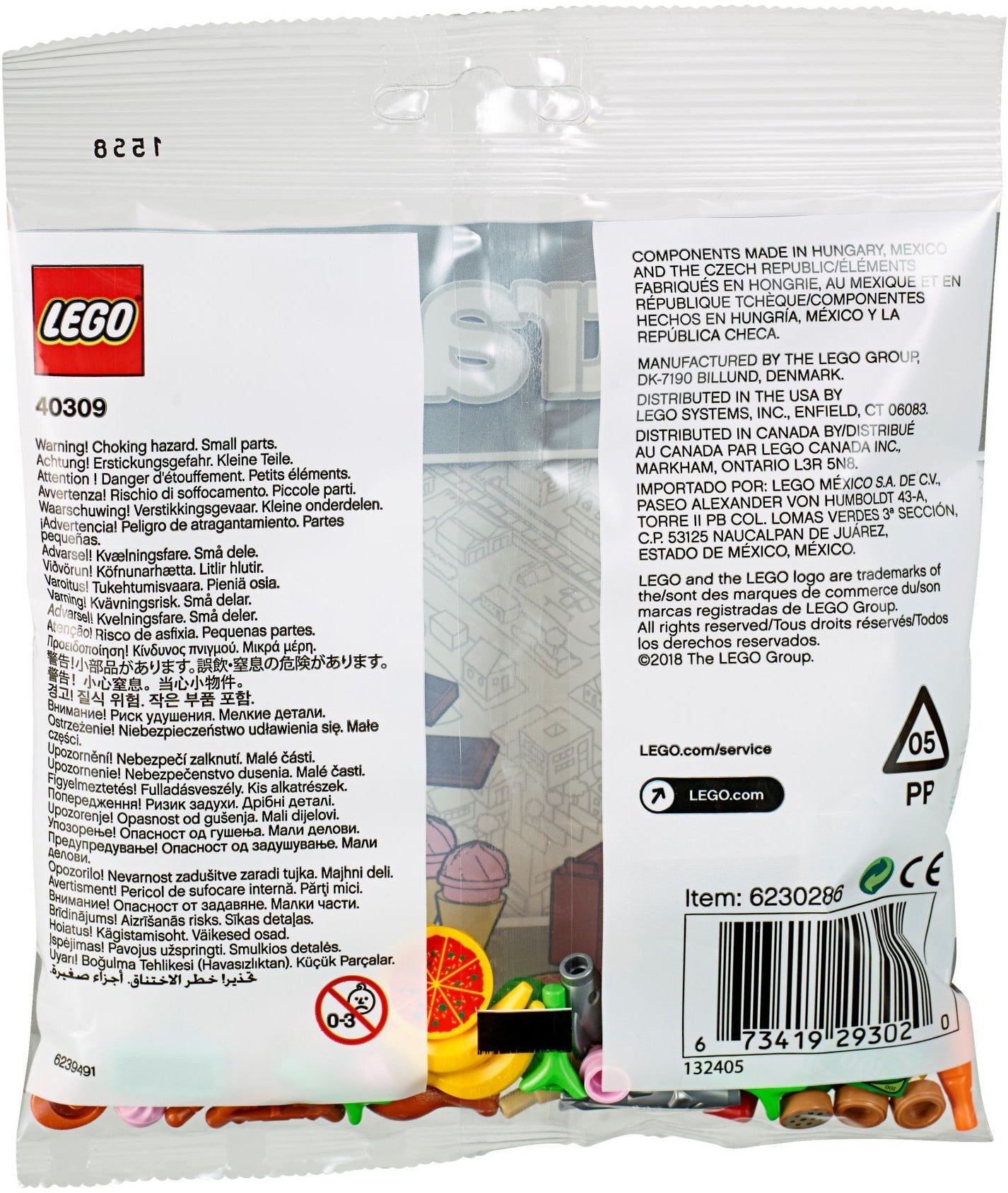 LEGO 40309 Food Accessories - Fruits, Veggies & Treats - SuperSaverAU - view 2
