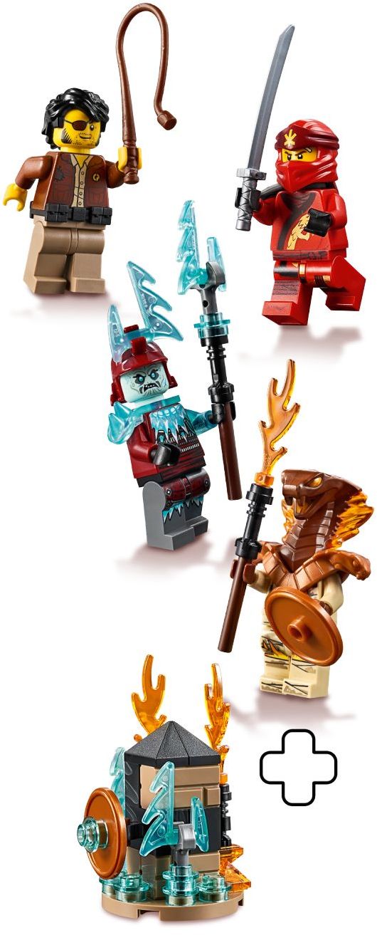 LEGO 40342 NINJAGO Minifigure Set: Clutch Powers, Kai & More - SuperSaverAU - view 2