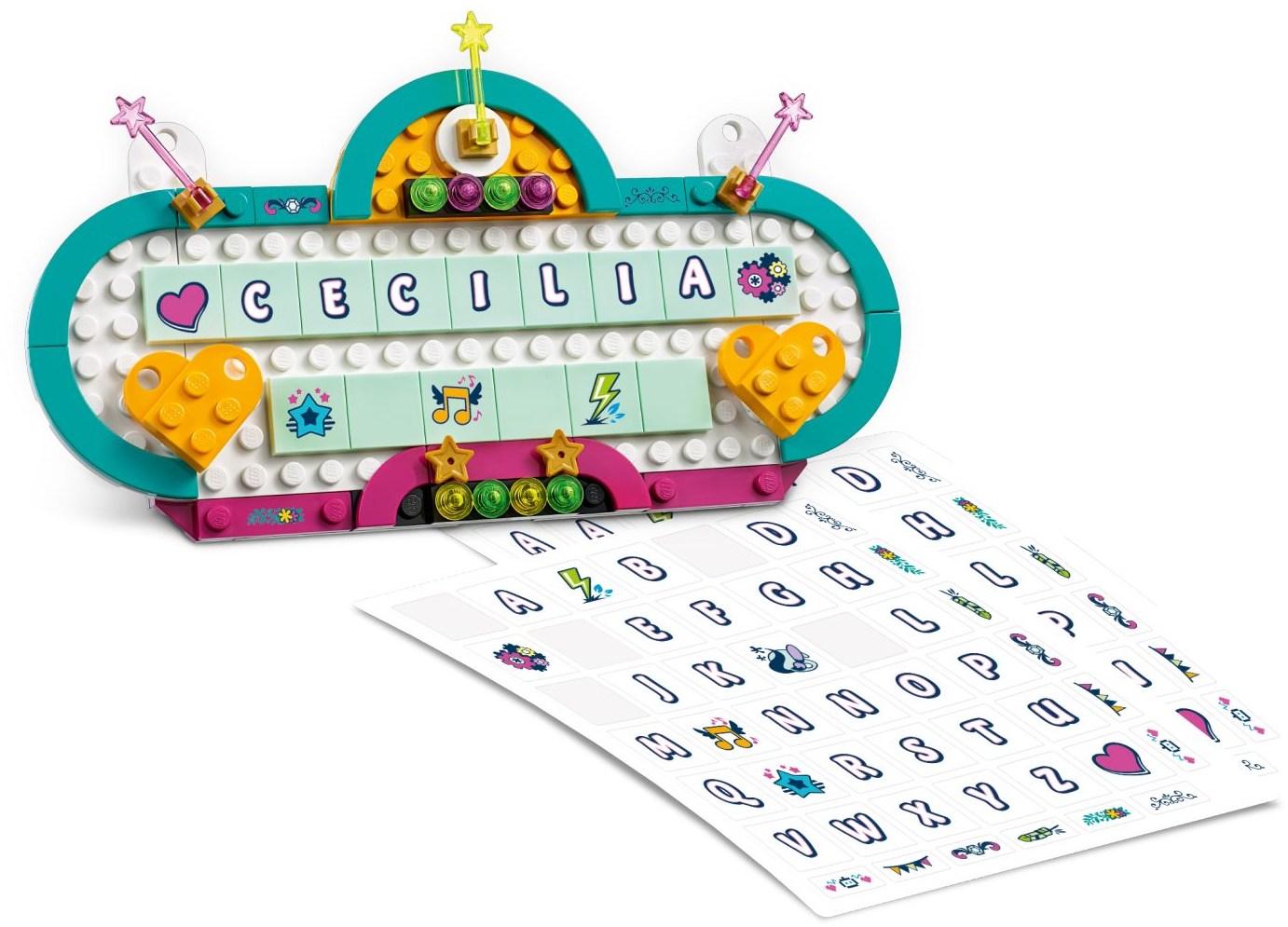 LEGO 40360 Name Sign - Customizable Desk Decor - SuperSaverAU - view 2