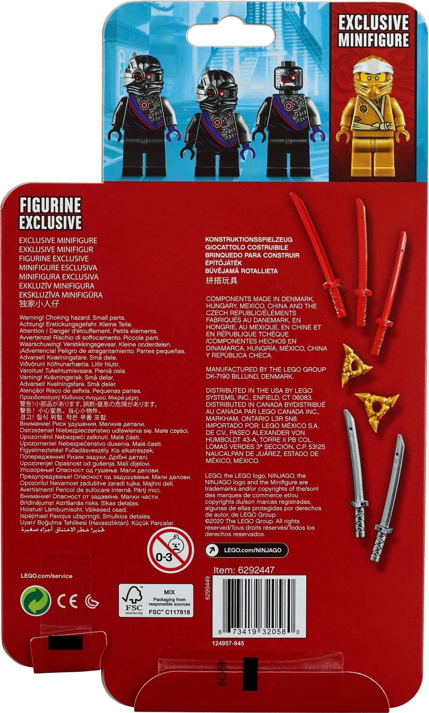 LEGO 40374 Golden Zane Minifigure Set - NINJAGO Legacy - SuperSaverAU - view 3