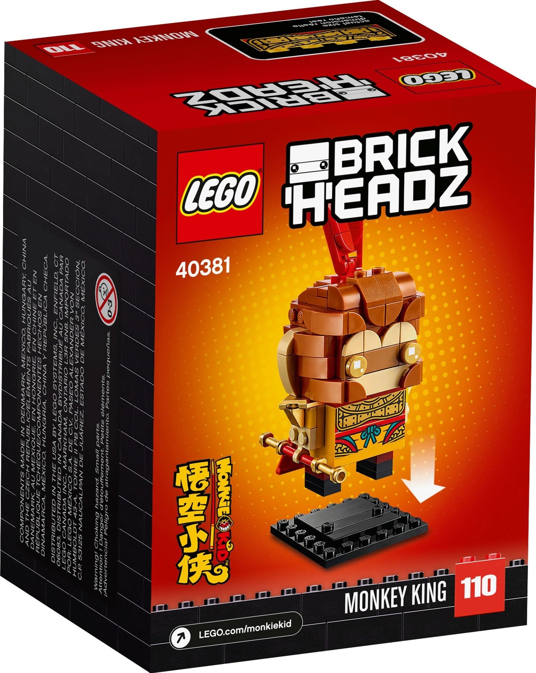 LEGO 40381 Monkey King BrickHeadz - Buildable Figure - SuperSaverAU - view 4