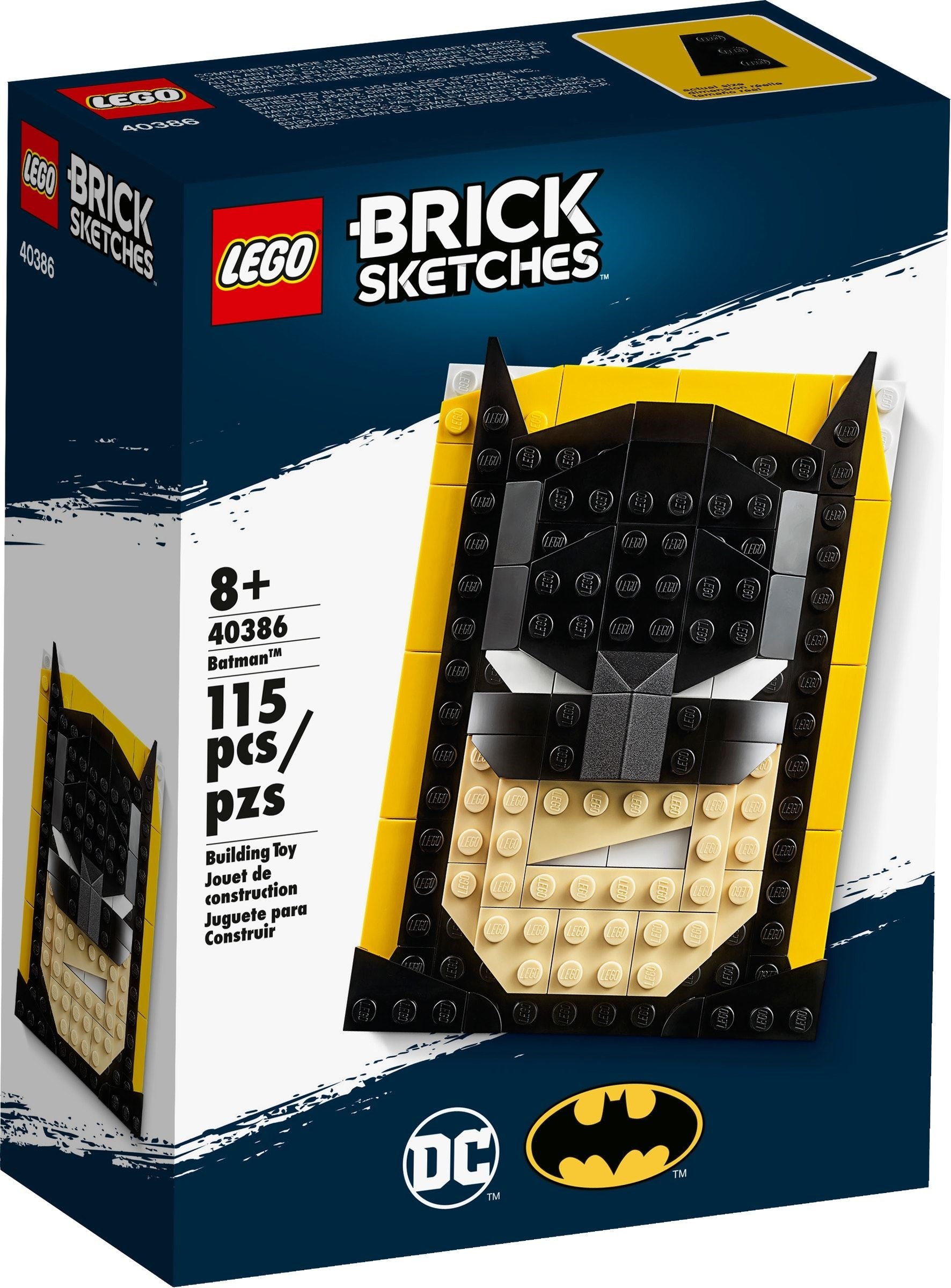 LEGO 40386 Batman Brick Sketches Portrait - SuperSaverAU - view 1