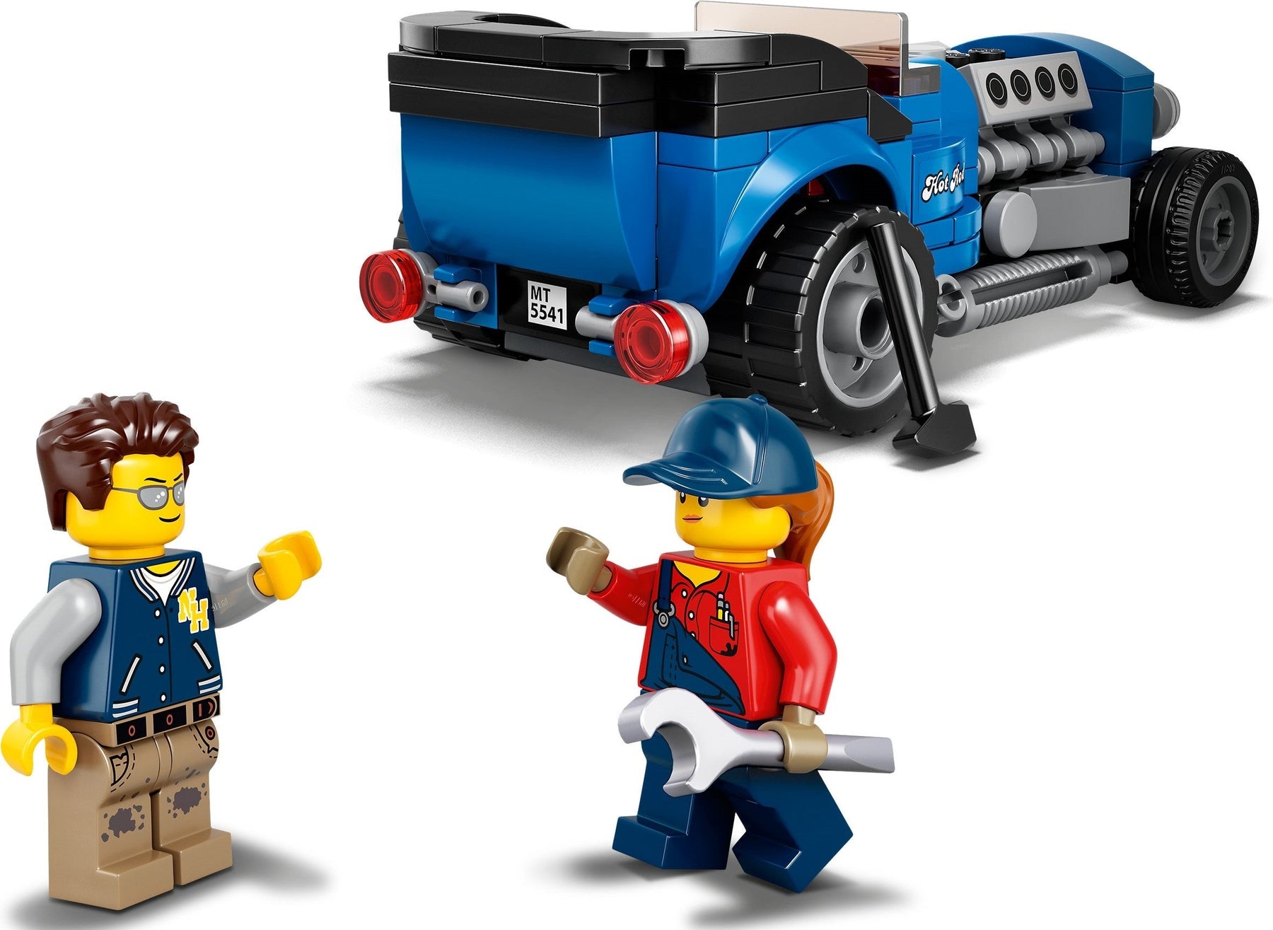 LEGO 40409 Blue Fury Hot Rod - Mini Replica with Minifigures - SuperSaverAU - view 3