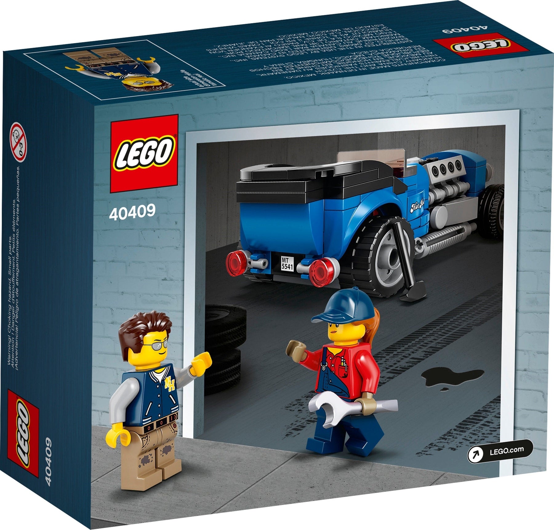 LEGO 40409 Blue Fury Hot Rod - Mini Replica with Minifigures - SuperSaverAU - view 4