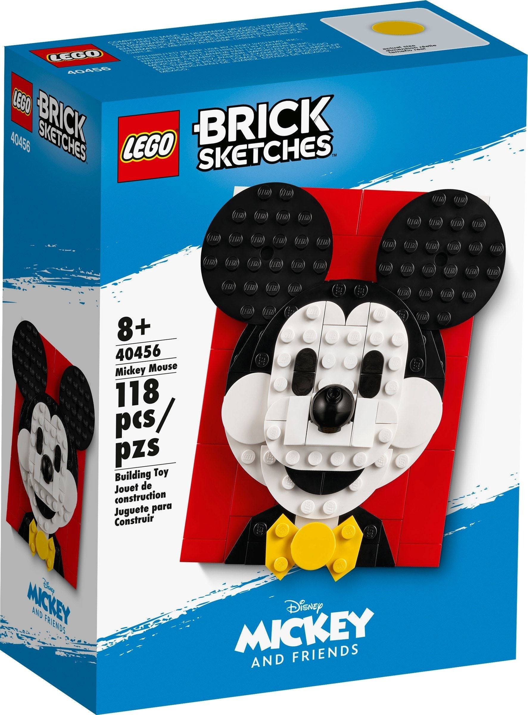 LEGO 40456 Mickey Mouse Brick Sketches Portrait - SuperSaverAU - view 1