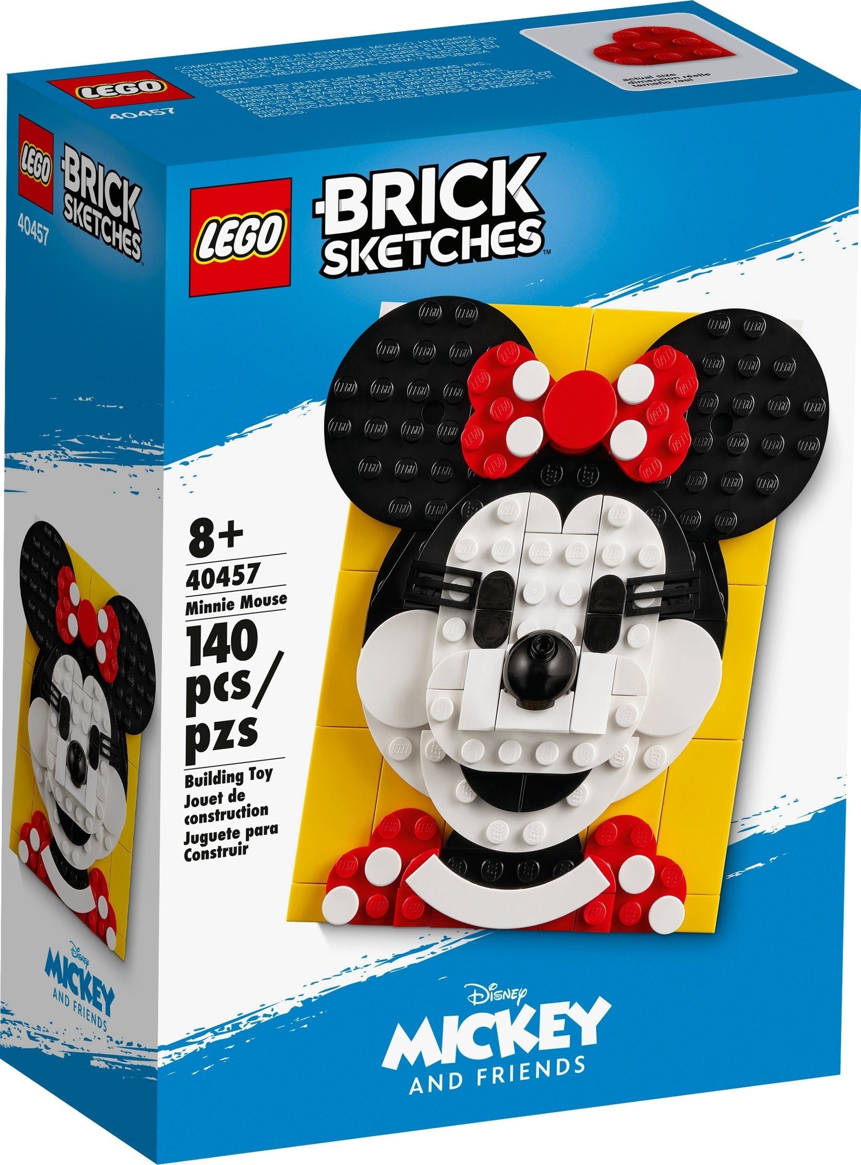 LEGO 40457 Brick Sketches Minnie Mouse Disney Portrait - SuperSaverAU - view 1