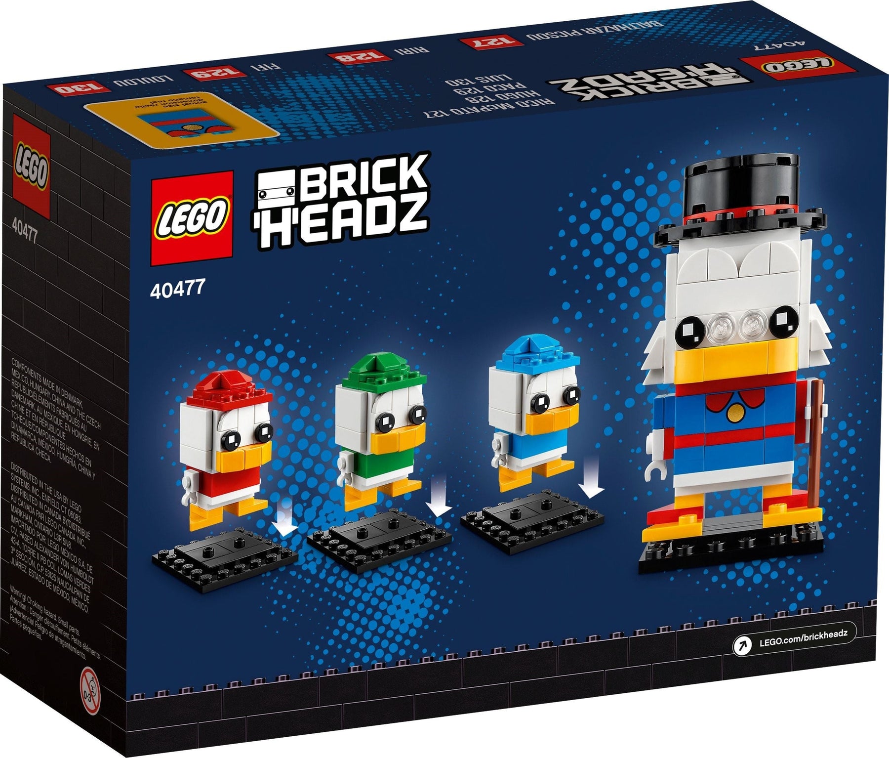 LEGO BrickHeadz Series 40477 Scrooge McDuck, Huey, Dewey & Louie- Auzzi Store