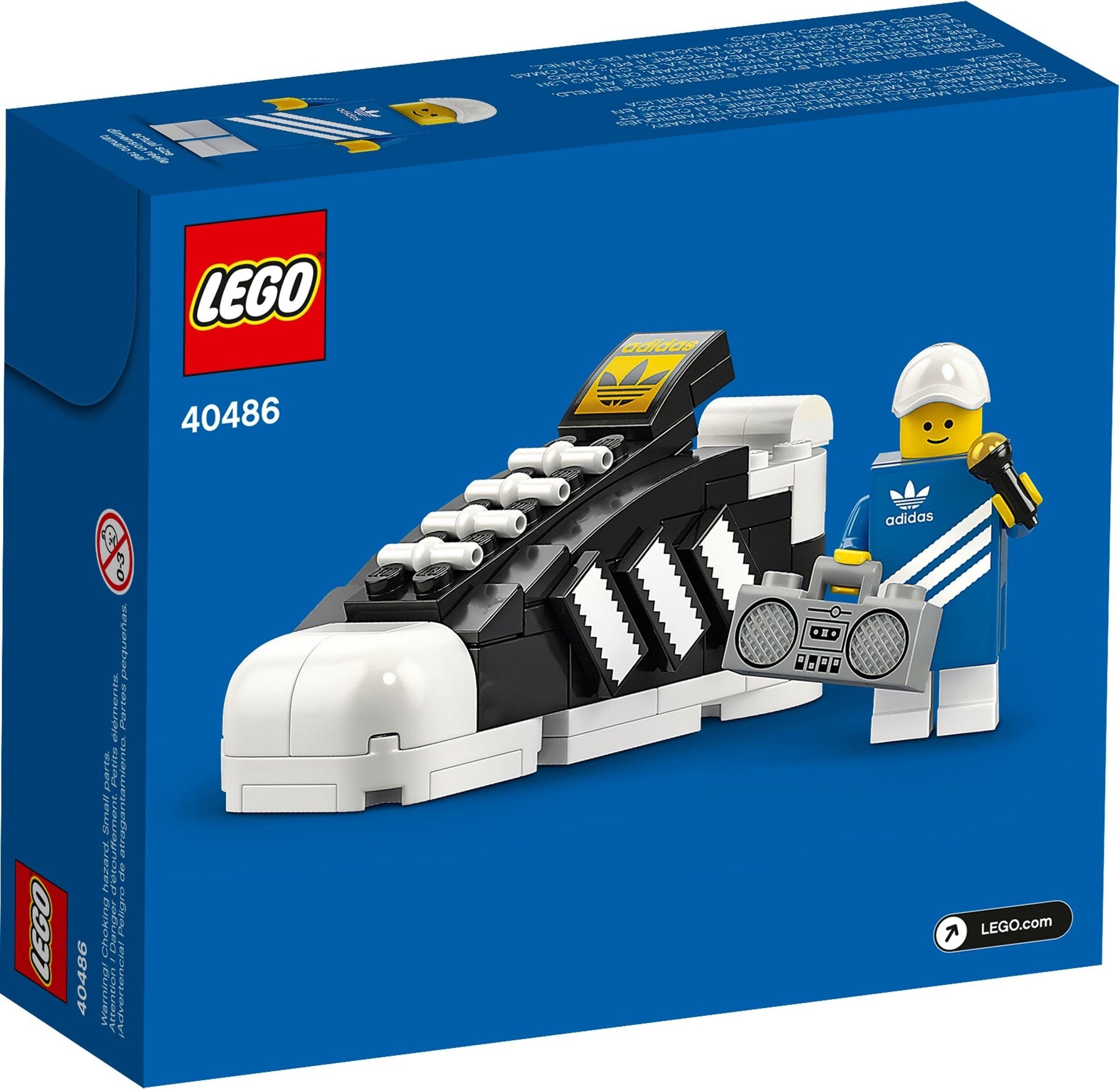 LEGO 40486 adidas Originals Superstar Mini Buildable Sneaker - SuperSaverAU - view 2