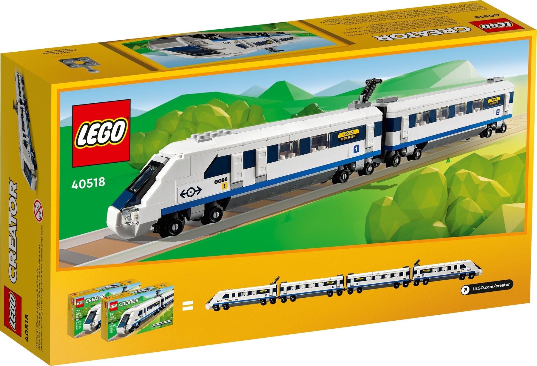 LEGO 40518 High-Speed Passenger Train Toy for Kids 7+ - SuperSaverAU - view 2