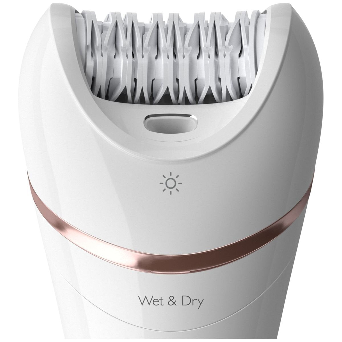 Philips Satinelle Advanced epilator - wet and dry, 40 minute cordless use, Opti-light, white - BRE740-10