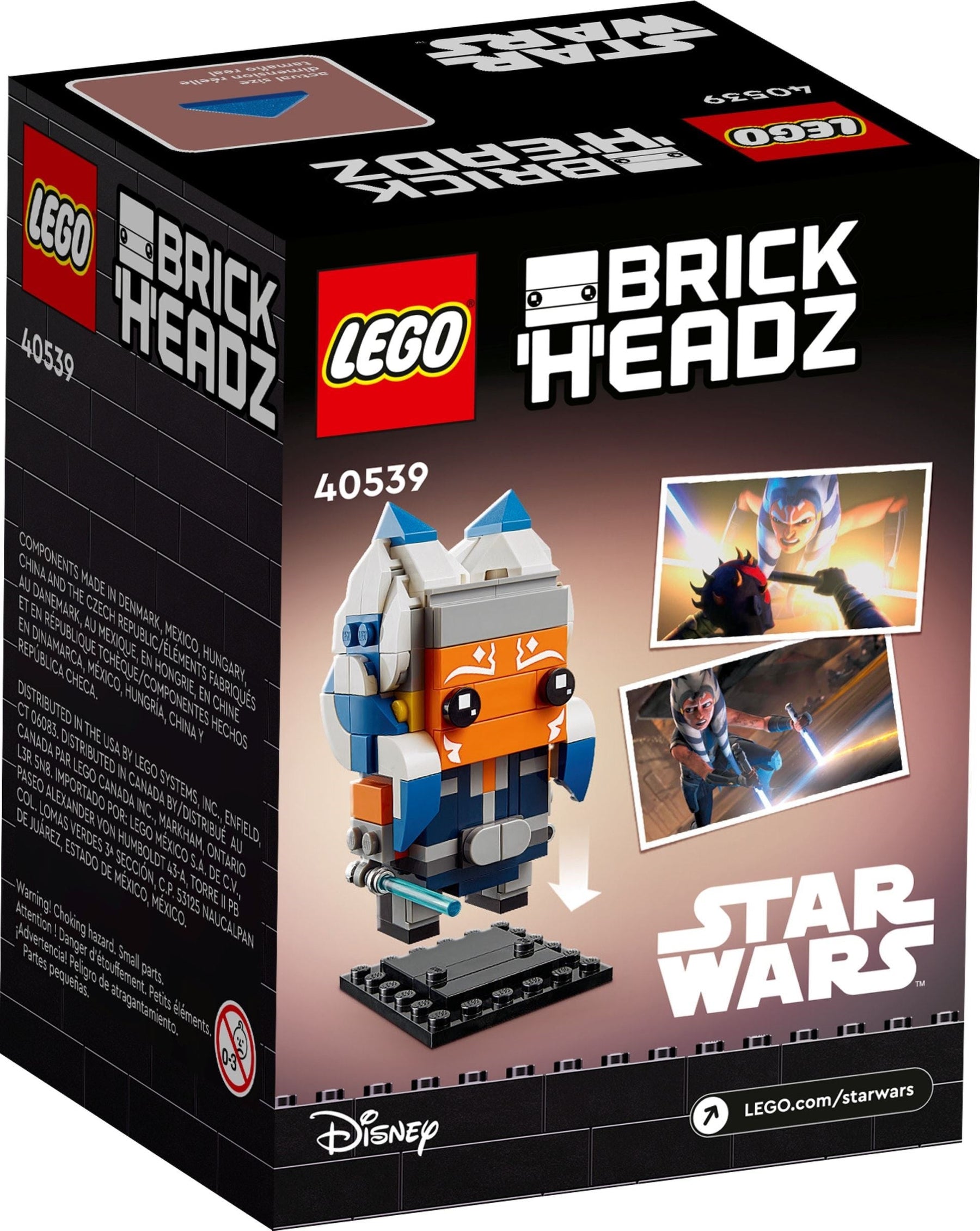 LEGO 40539 Ahsoka Tano BrickHeadz | Star Wars Clone Wars Figure - SuperSaverAU - view 4