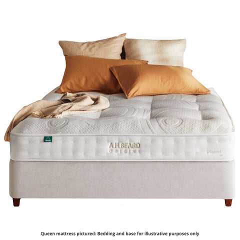 A.H. Beard Origins Planet QII plush double mattress - 2,000 Micro Comfort Coils, wool blend - SILF13MD