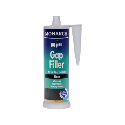 Monarch Mini Gap Filler 240g Black - Acrylic Sealant for Gaps & Joins