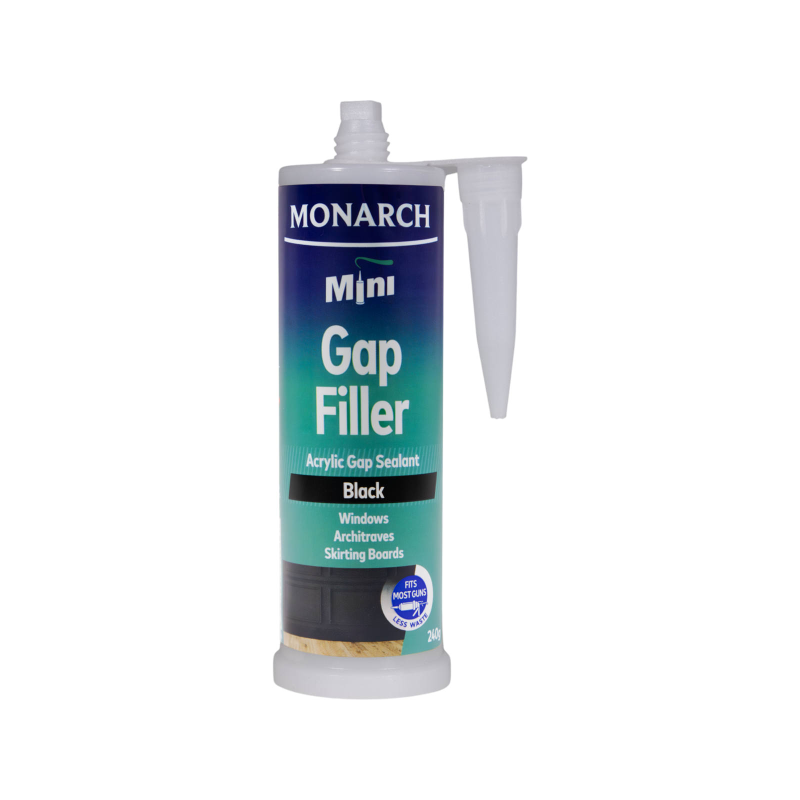 Monarch Mini Gap Filler 240g Black - Acrylic Sealant for Gaps & Joins