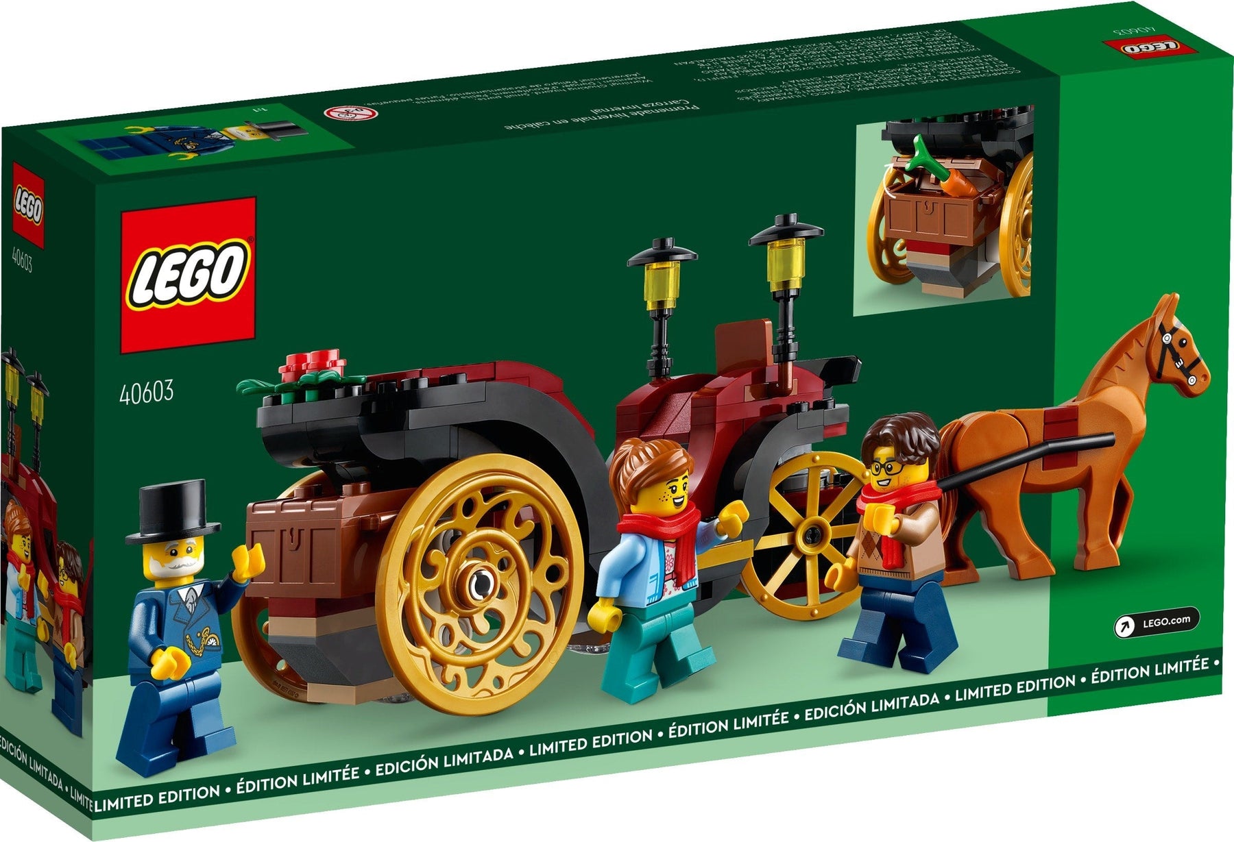 LEGO 40603 Christmas Wintertime Carriage Ride - SuperSaverAU - view 2