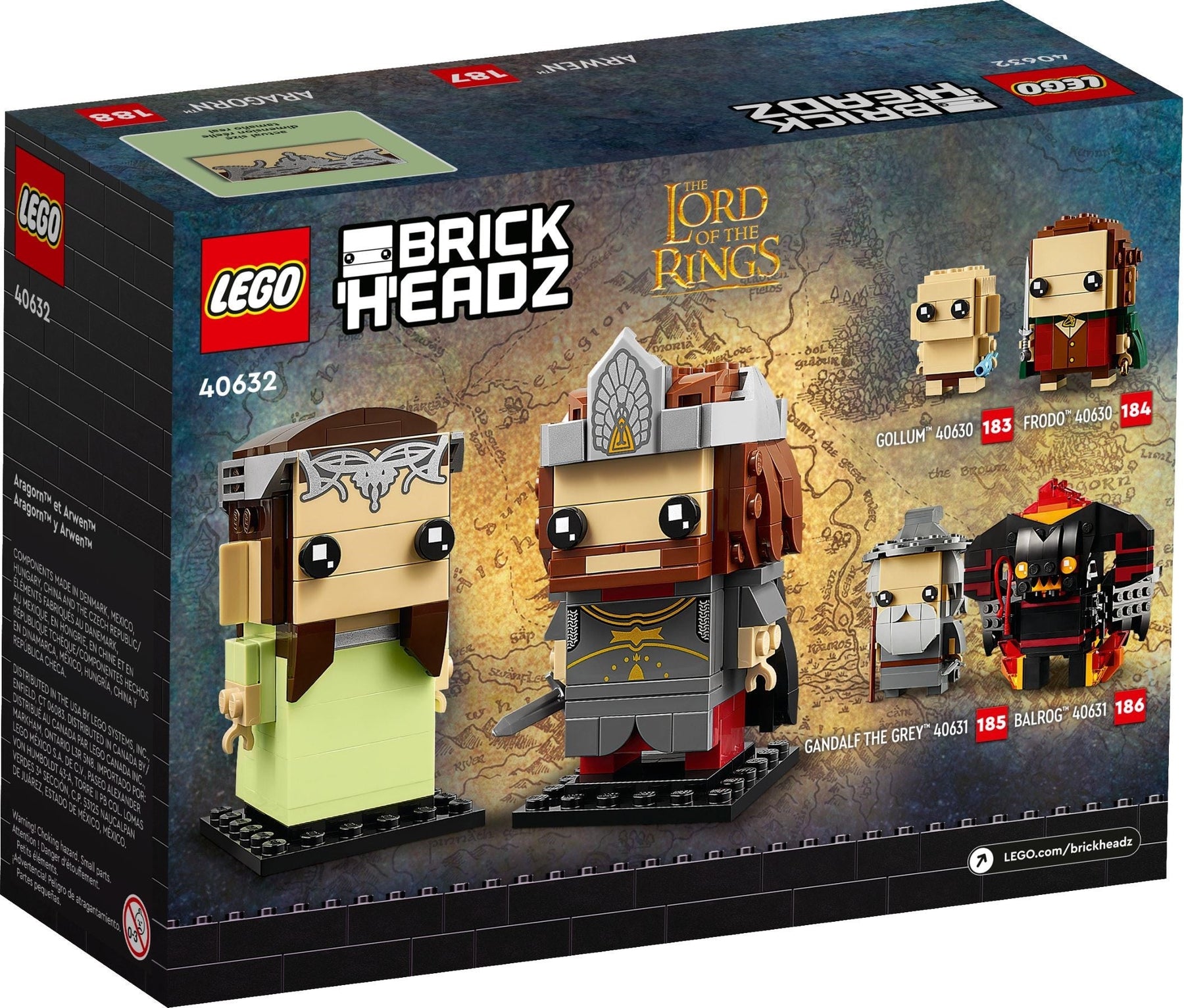 LEGO 40632 Aragorn™ & Arwen™ Brickheadz,Lord of the Rings- Auzzi Store
