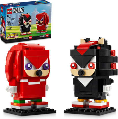 LEGO 40672 Sonic the Hedgehog Knuckles & Shadow BrickHeadz - SuperSaverAU - view 1