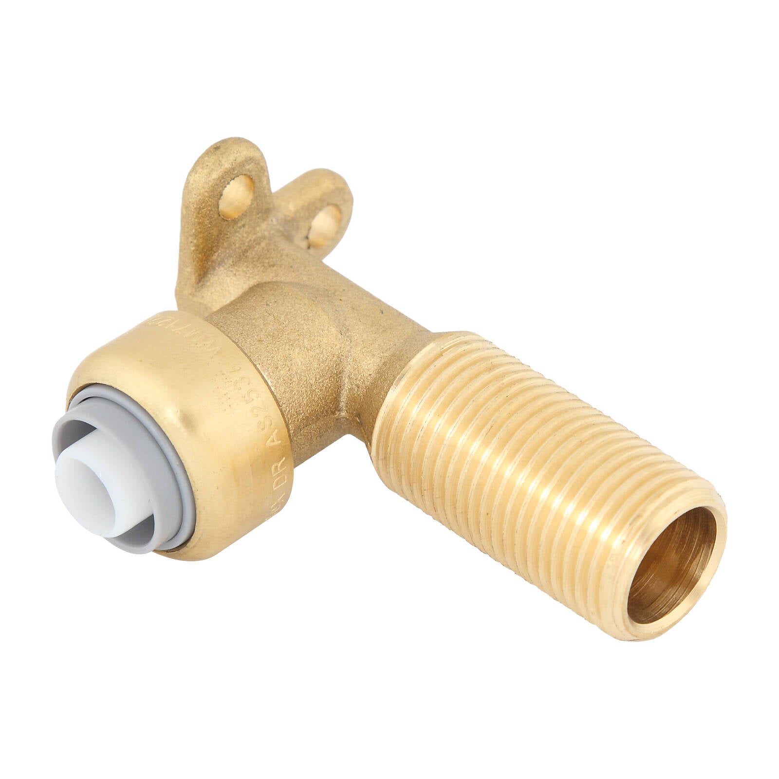 SmarteX-PEX 16 x 15mm Push-to-Fit Lead Free Brass Male Lugged Elbow