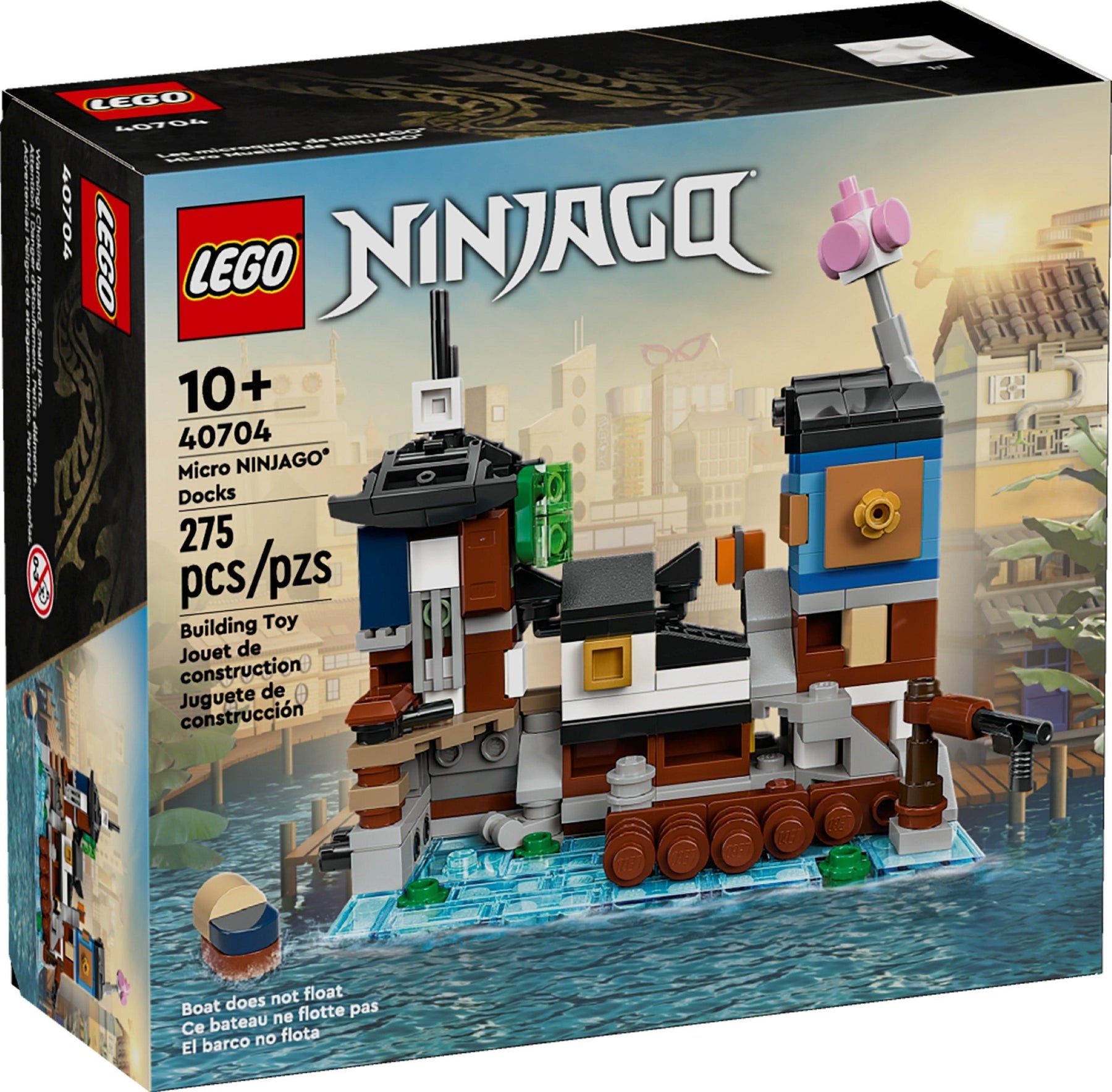 LEGO 40704 Exclusive Micro Ninjago Docks - SuperSaverAU - view 1