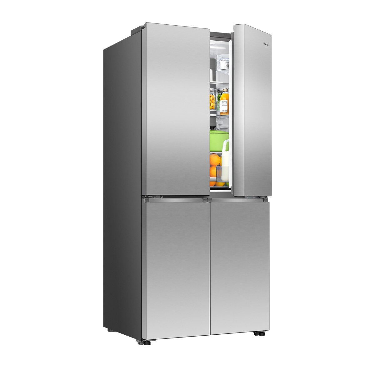 Hisense 483L French Door Fridge - Stainless Steel - Pure Flat Design - Counter Depth - HRCD483TS